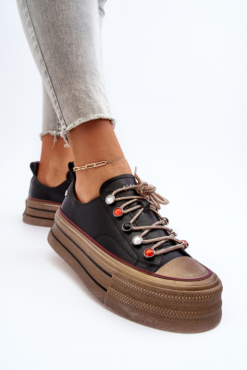 Dámské tenisky na platformě GOE NN2N4053 černé