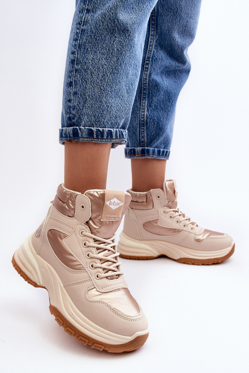 Dámské Traperky s tlustou podrážkou Lee Cooper LCJ-23-44-1972L Bežové