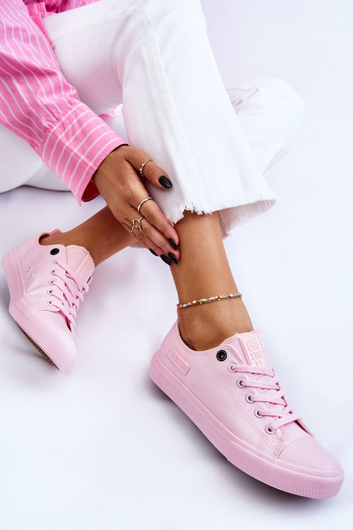 Dámské klasické nízké tenisky Big Star LL274022 světle růžová
