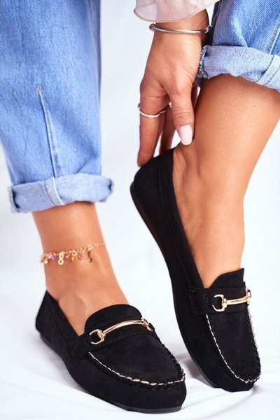 Dámské Mokasíny Semišové Černé Dive