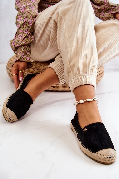 Dámské semišové espadrilky Černá Joaquin