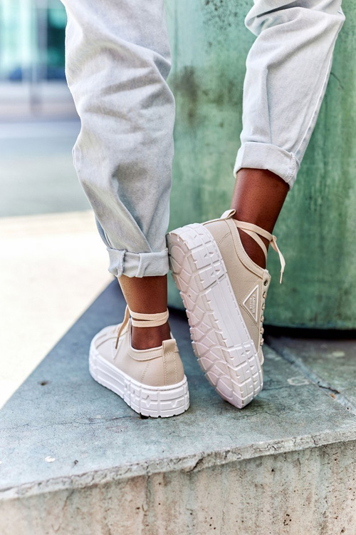 Ženské tenisky Big City Life Beige na platforme
