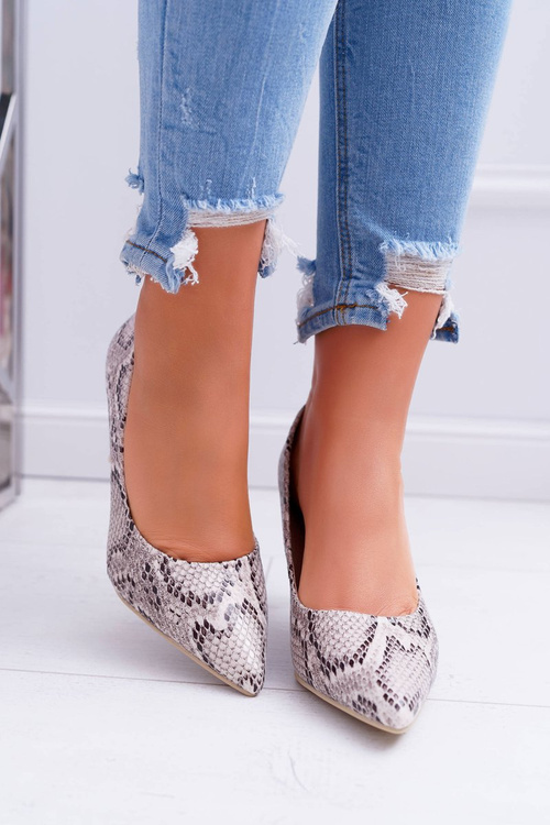 Dámské Lodičky Na Jehlovém Podpatku Hadí Vzor Fantasy