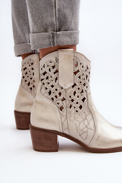 Dámske otvorené diela vysoké podpätky Zazoo 3394/2 zlato