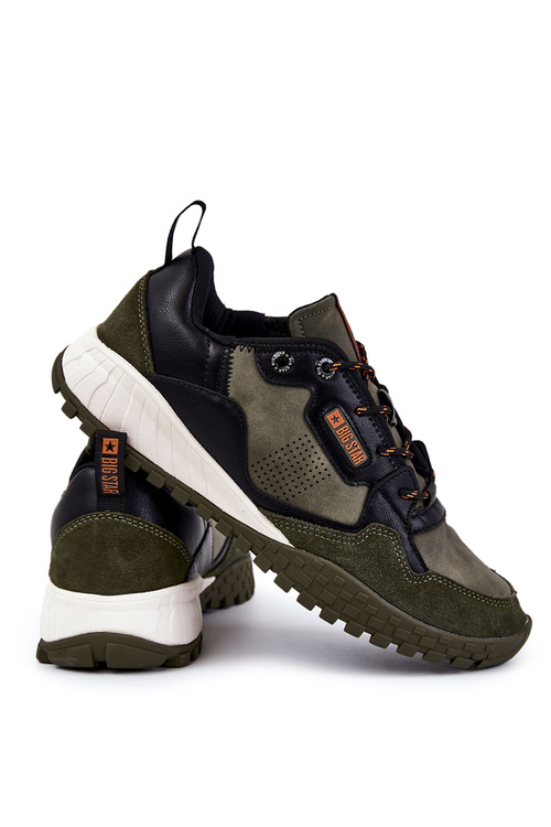 Pánská klasická sportovní obuv Memory Foam Big Star KK174272 Zelená