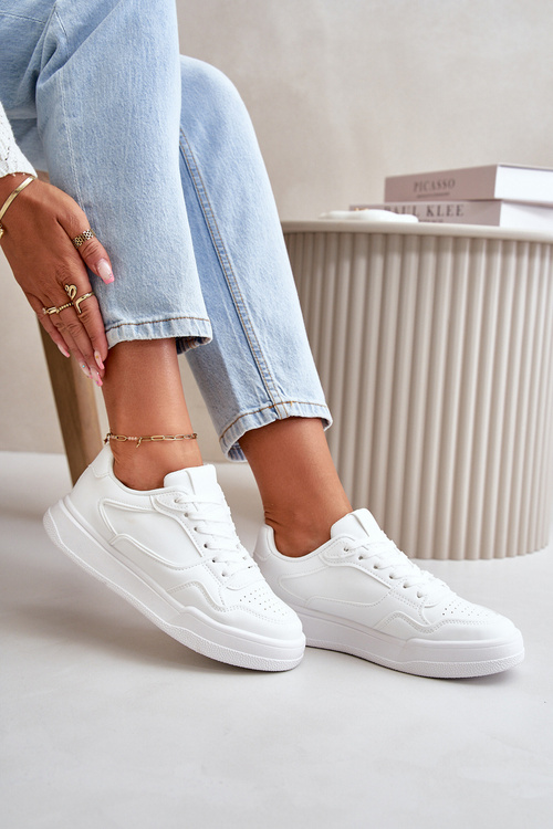 Klasické Dámske Tenisky Z Eko Kože Biele Meriora