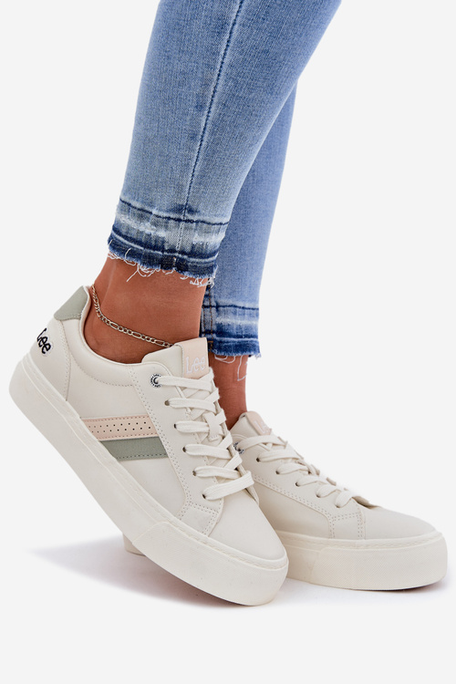 Dámske Tenisky LEE LAYLA WOMEN LOW 50251003 Tlmená Biela