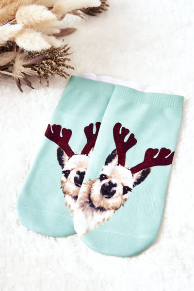 Lama zelené ponožky