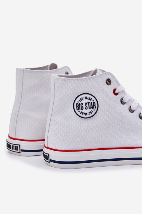 Pánské Textilní Tenisky Big Star NN174305 HI-POLY SYSTEM Bílé