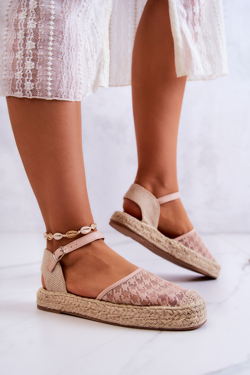 Dámské espadrilky se sponou Nude Charlene