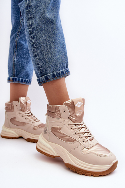 Dámské Traperky s tlustou podrážkou Lee Cooper LCJ-23-44-1972L Bežové