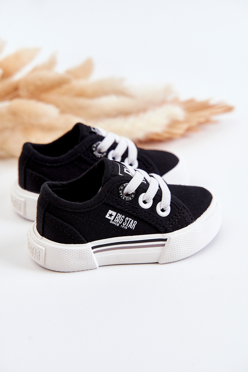Detské nízky tenisky veľká hviezda jj374164 čierna