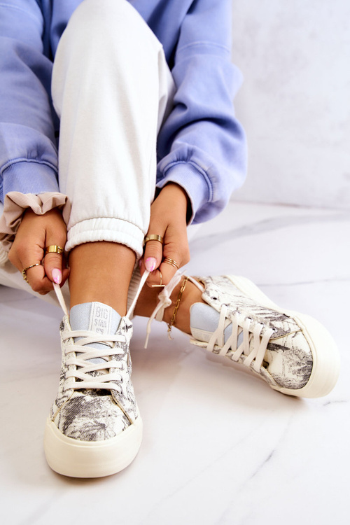 Tenisky Sportovní obuv Big Star JJ274541 Světle béžová