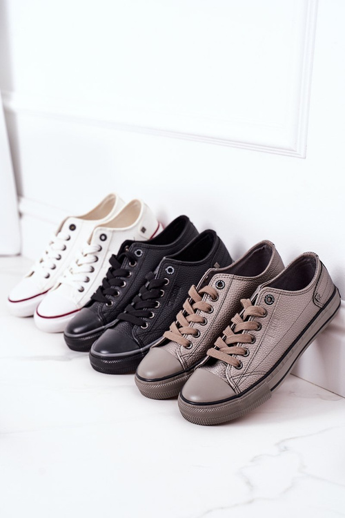 Dámské Kožené Tenisky BIG STAR II274003 Grafitové