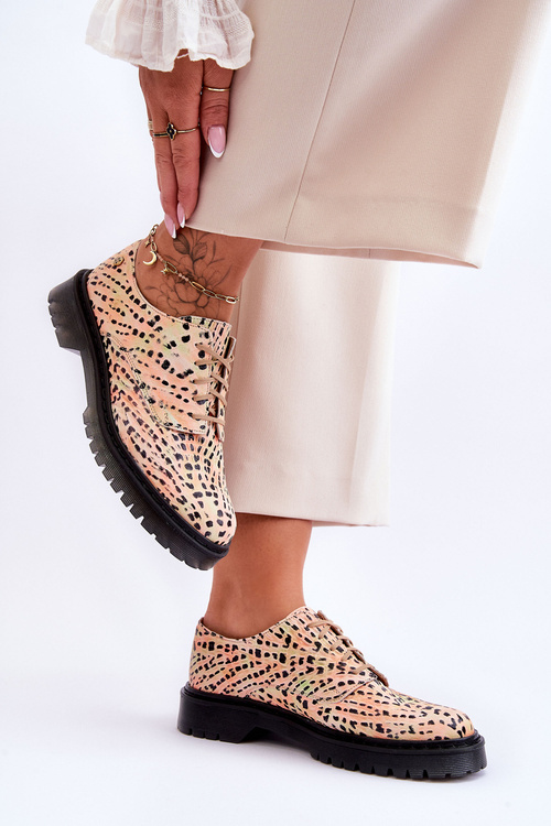 Dámské Kožené Boty Maciejka 04087-18 Oranžová a černá