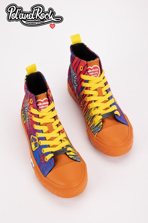 Tenisky Pol'and'Rock Festival X Big Star SS174502 Oranžové