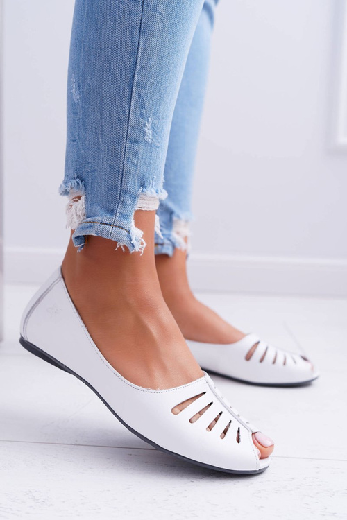 Dámske baleríny Maciejka Kožené prsty 03497-59