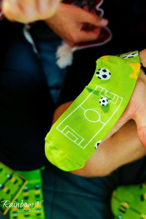 Dúhové ponožky ponožky pre futbalový fanúšik 1 pár