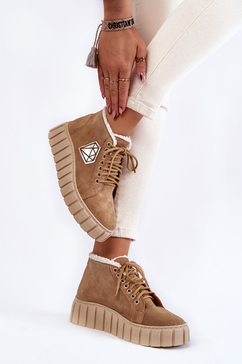 Suede Športové topánky zviazané topánky Lewski 3252/N Bláge