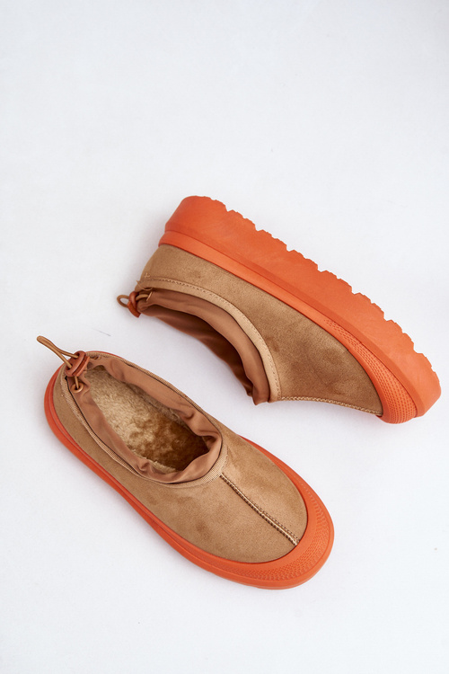 Dámske Snehule Na Platforme S Nízkym Zvrškom Camel Izamine