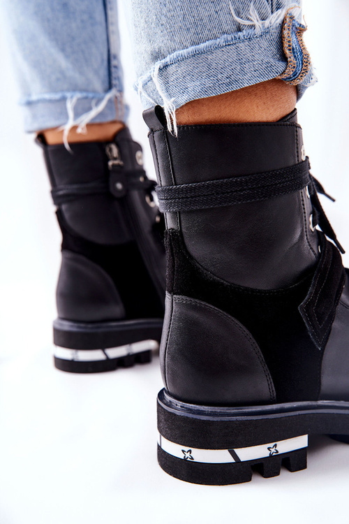 Kotníkové Boty Workery Maciejka černé 05219-01