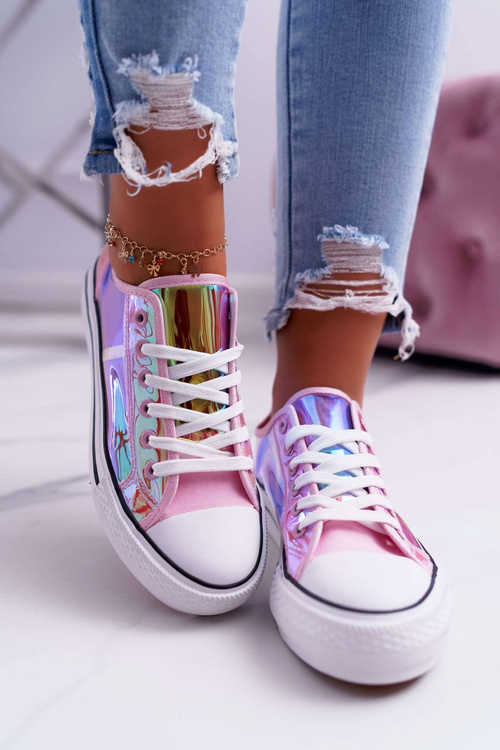 Ženské tenisky priehľadné ružové Miltown