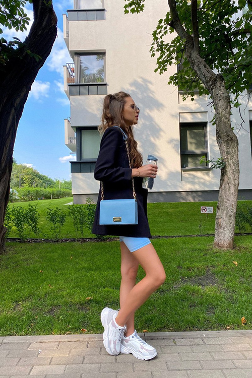 Dámské Tenisky Memory Foam Big Star HH274255 Bílé-Fialové