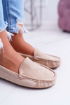 Dámske mokasíny pohodlné eko-eko-beige lemma
