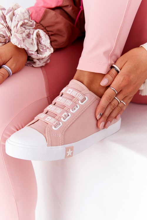 Dámska veľká hviezda HH274096 Pink Sneakers