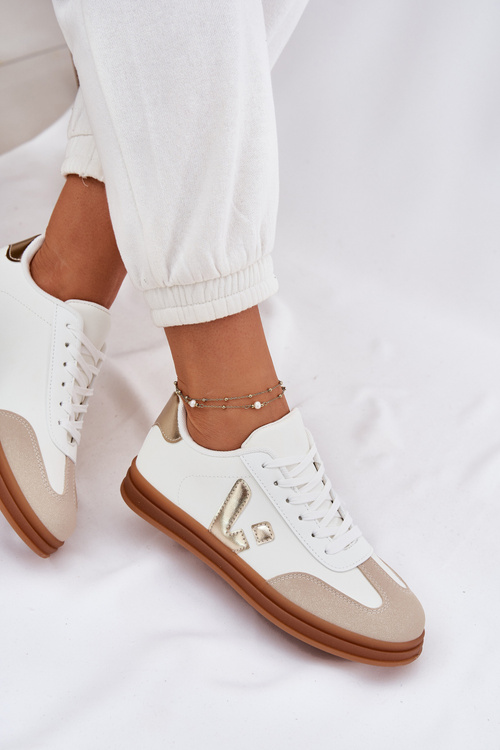 Dámské Tenisky Eko Kůže Bílé Micca