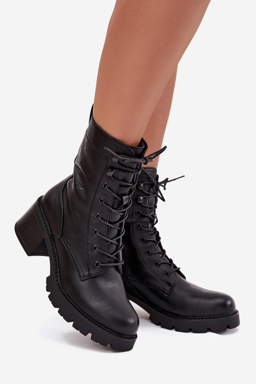 Dámské workery na klocku Vinceza 89136 černé