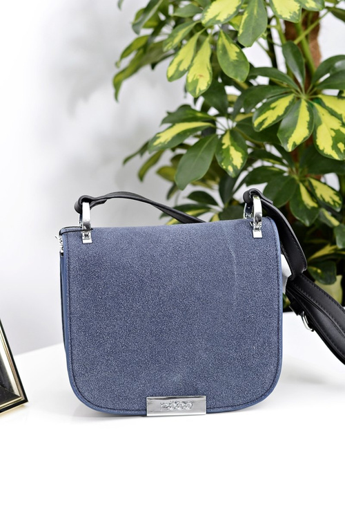 Damska Torebka Granatowa Listonoszka na Ramię