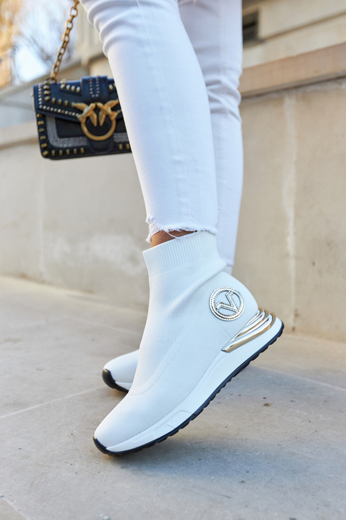 Dámske biele ponožky