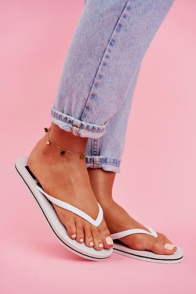 Ženské žabky Big Star White FF274A320