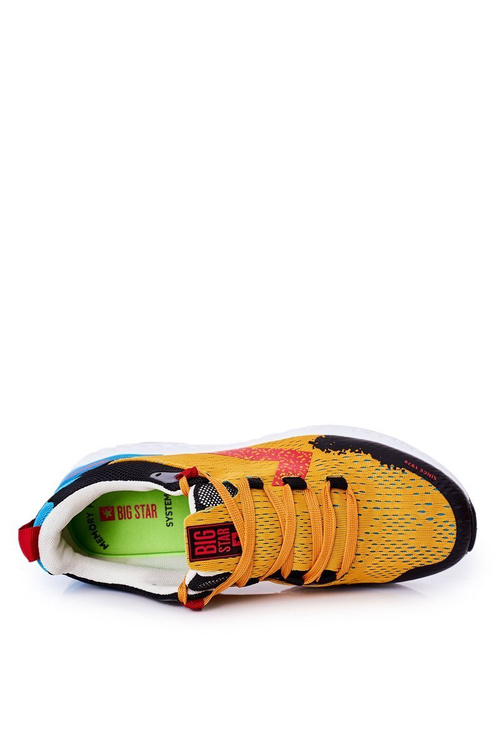 Pánské Sportovní Obuv Memory Foam Big Star HH174237 Oranžové