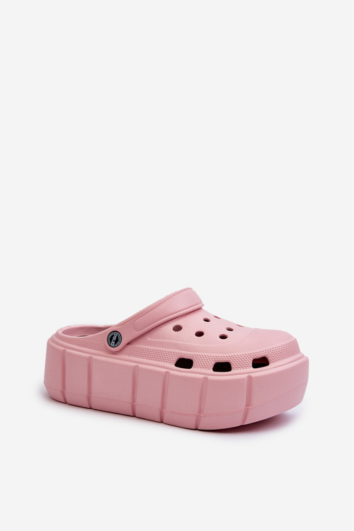 Pěnové Dámské Pantofle Na Platformě Růžové Itubia