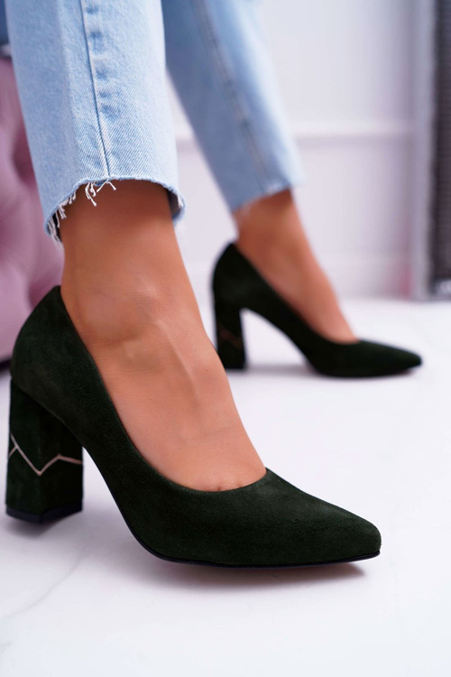 Dámske čerpadlá Laura Messi Olive Suede 2050