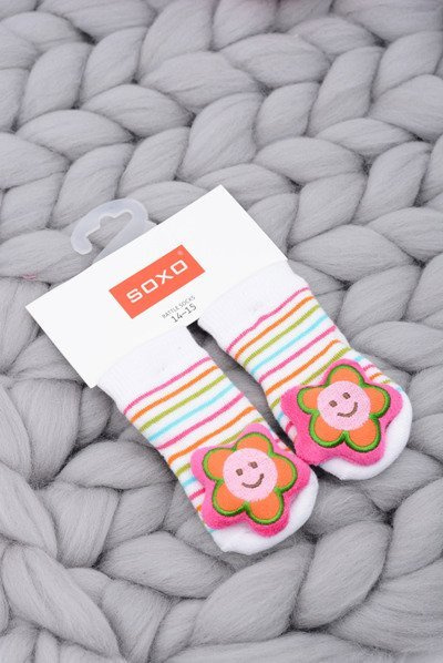 Baby Socks with Rattle Flower Soxo