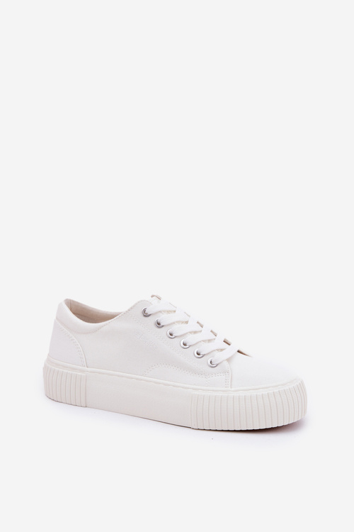 Textilné Dámske Tenisky Big Star RR274405 Biele