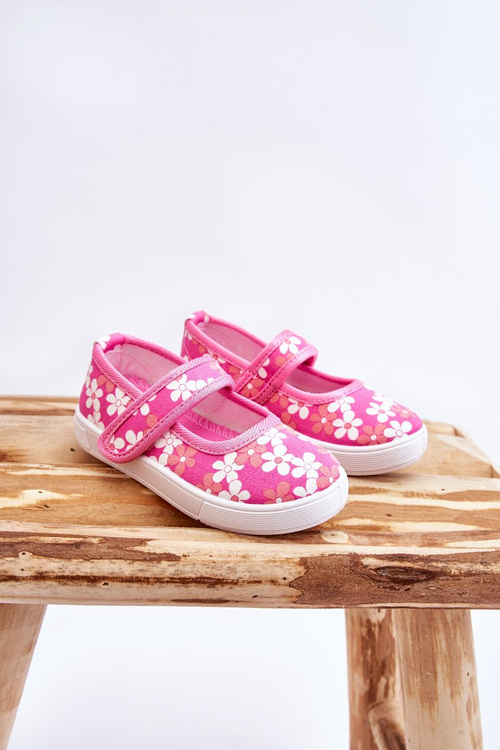 Dětské balerínky v květech růžove Noah