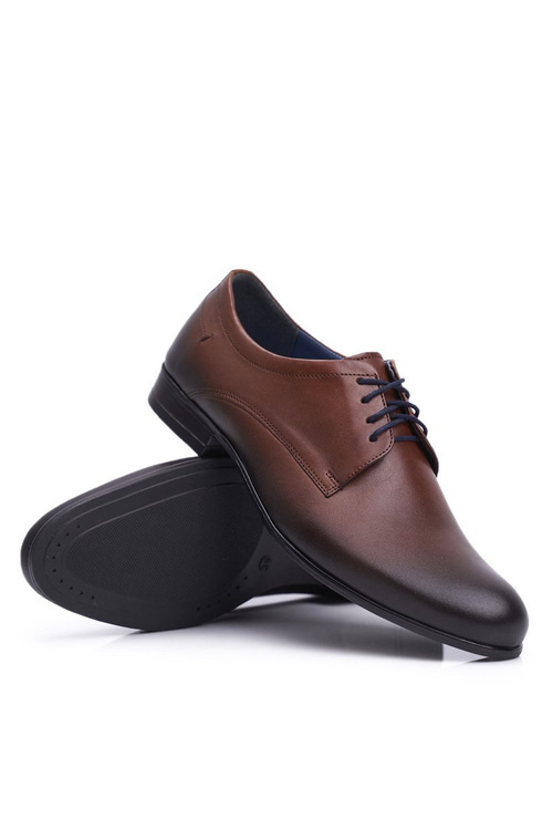 Pánské Polobotky Casual Nikopol Kožené Hnědé 1738