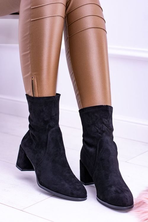 Sergio Leone Teplá kožená černé kotníkové boty Picodi