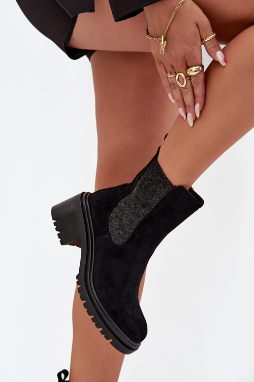 Dámské Zateplené Kotníkové Boty Na Klíně Černé Zoralia