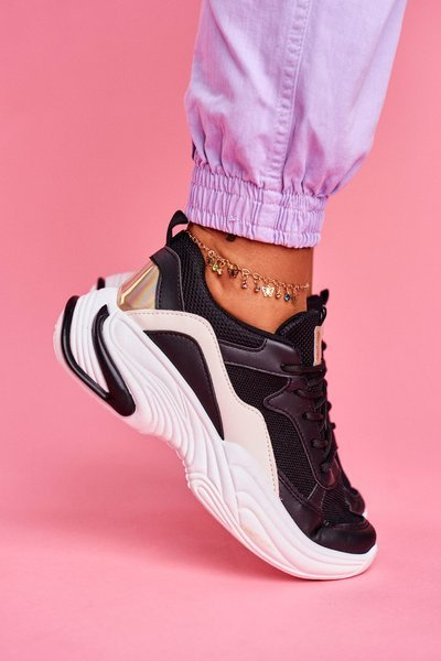 Dámská Sportovní Obuv Barevná Černá Pinner