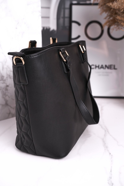 Elegantní Dámská Kabelka MONNARI BAG5470-020 černá prošívaná