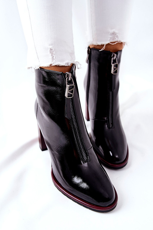 Dámske čierne lakované topánky na Citton Post