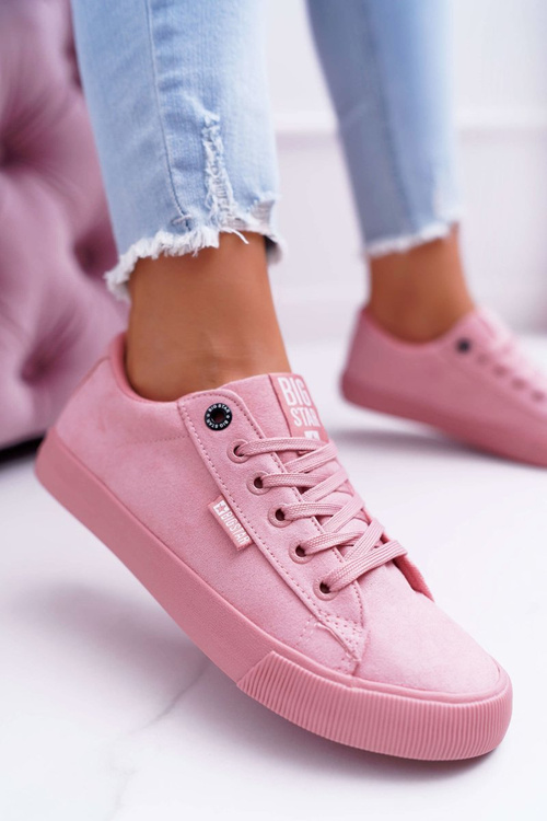 Dámske tenisky pre veľké hviezdy Pink EE274047