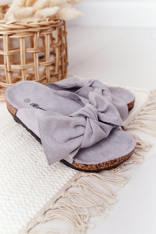 Dětské Pantofle Na Korku Šedé Little Wendy