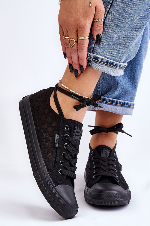 Klasické nízko veľké hviezdy LL274072 čierne tenisky