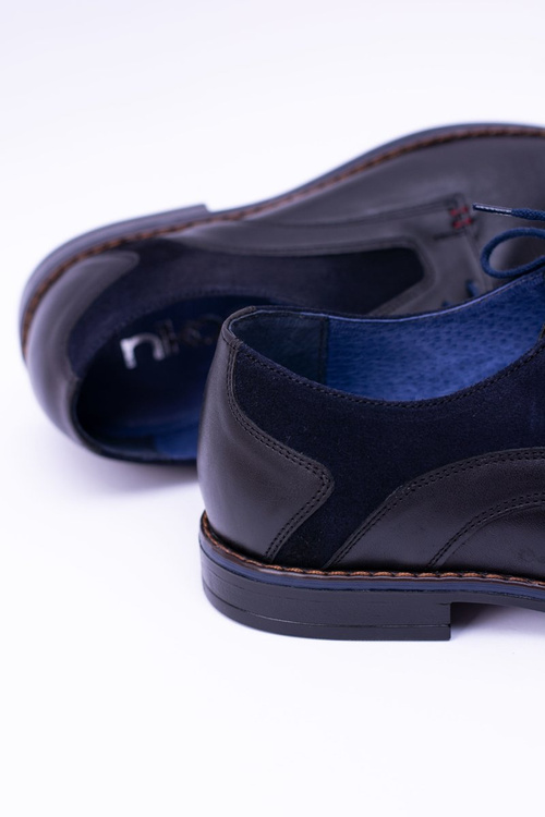 Nikopol Černé kožené pánské boty Zinedine